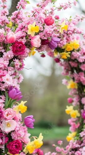 Floral arch composition