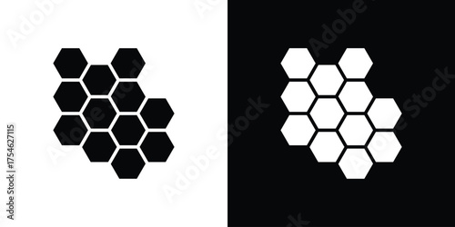 Honeycomb icon concept design element. pictogram icons.