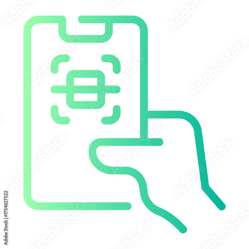 scanning device gradient icon