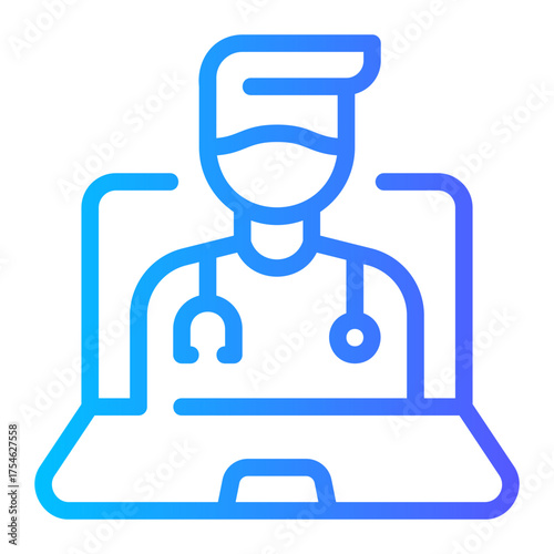 online consultation gradient icon