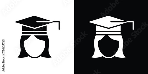 Graduated icon concept design element. pictogram icons.