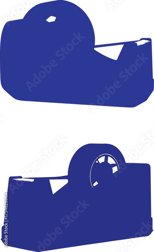 Classic scotch tape dispenser illustration