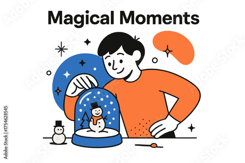 DIY Glowing Snow Globes. DIY craft ideas for holiday decorations. Character crafting glowing snow globes with