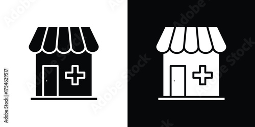 Drugstore icon concept design element. pictogram icons.