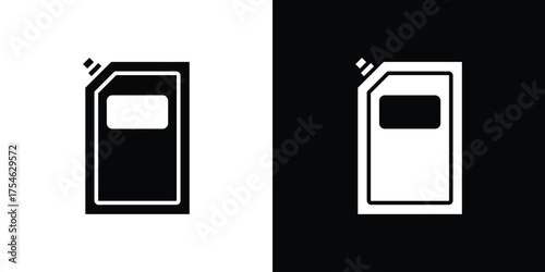 Doy concept design element. pictogram icons. pouch icon concept design element. pictogram icons.