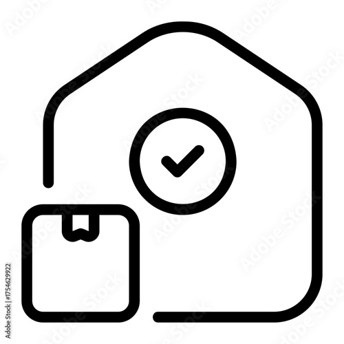 door to door line icon