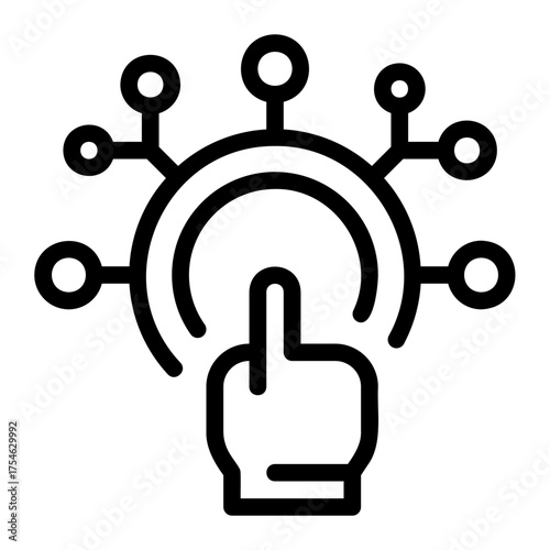 interaction line icon