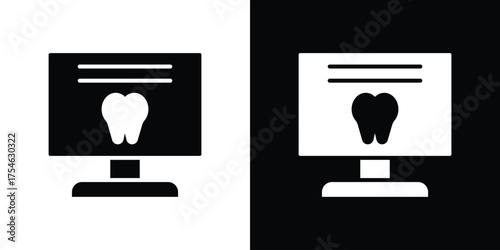 Dental X ray icon concept design element. pictogram icons.