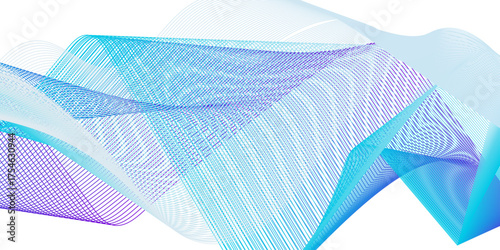 Abstract frequency sound wave lines and technology curve lines. Modern digital technology design for Abstract Background. Abstract mesh glowing curved lines and modern wave design. mesh sound.