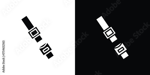 Car seat belt icon concept design element. pictogram icons.