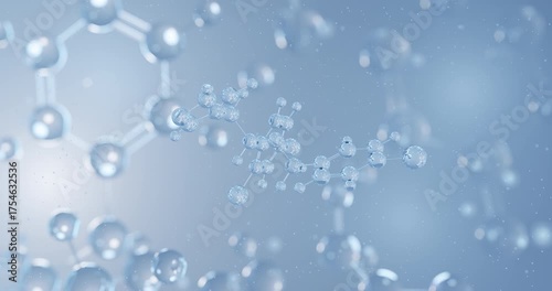 Wallpaper Mural Econazole rotating 3D model of antifungal, seamless looped video
 Torontodigital.ca