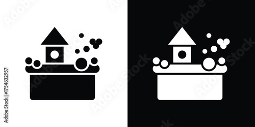 Ball pit icon concept design element. pictogram icons.