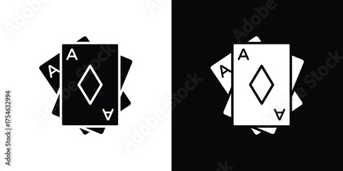 Baccarat icon concept design element. pictogram icons.
