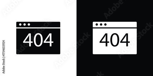 404 Error icon concept design element. pictogram icons.