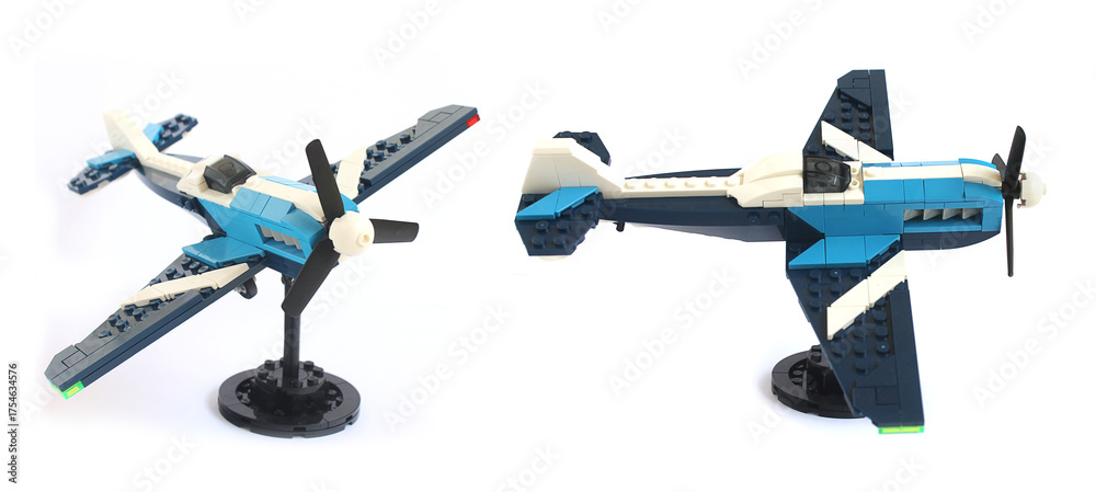 Fototapeta premium LEGO Creator 3-in-1 Buildable Toy – Blue Jet Plane (31039), Editorial Use