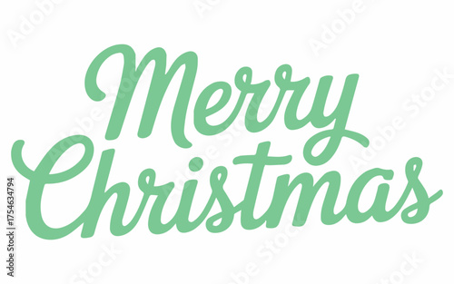 Wish everyone a very Merry Christmas with this stylish mint green holiday greeting, perfect for cards, social media, and festive designs