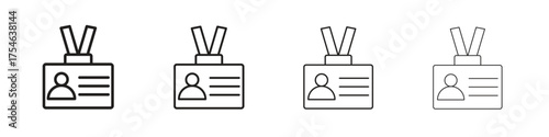 Visitor icons. editable stroke icon collection.