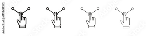 Usability icons. editable stroke icon collection.