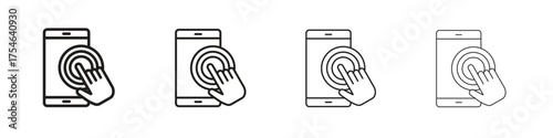 Self service icons. editable stroke icon collection.