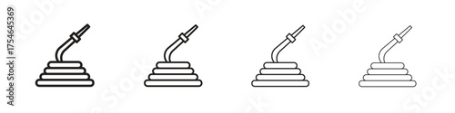Hose icons. editable stroke icon collection.