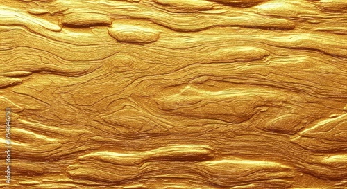Textured golden surface with wavy patterns visible