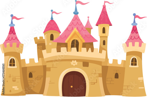 Whimsical fantasy castle toy princess dream palace for children's imaginative play