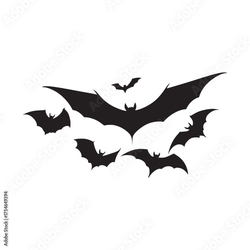 halloween bat vector