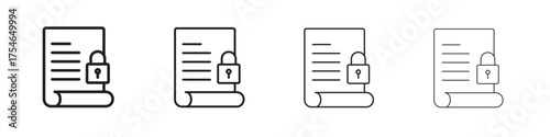 Code of conduct icons. editable stroke icon collection.