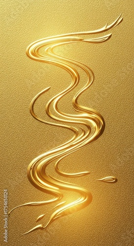 Golden textured background with fluid design