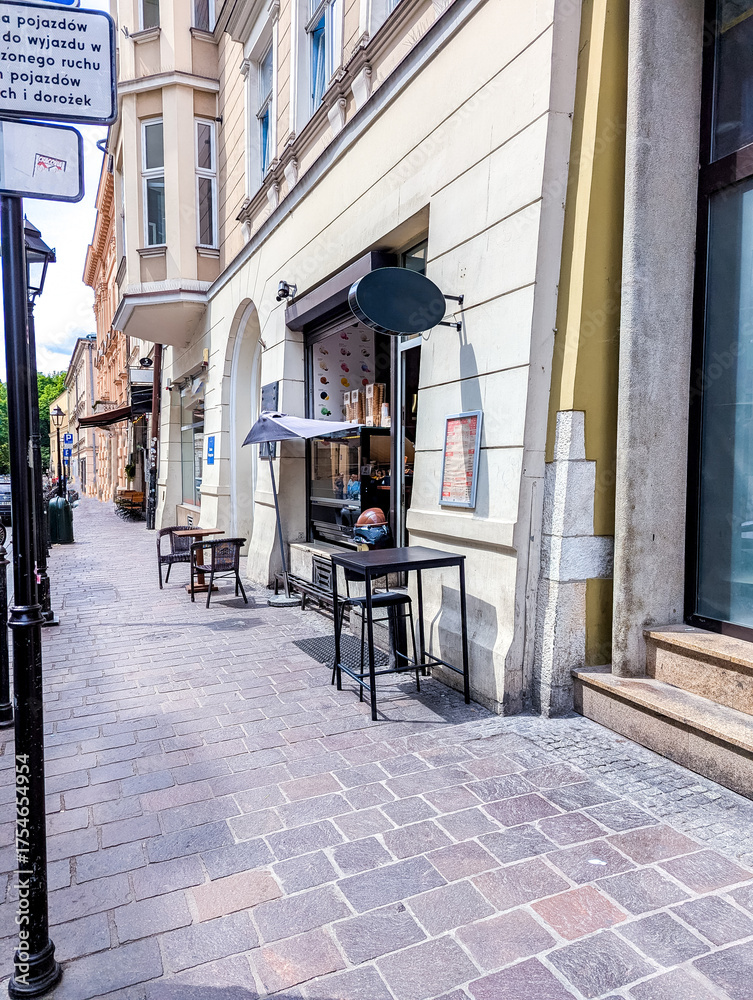 Fototapeta premium Polish City Cafe