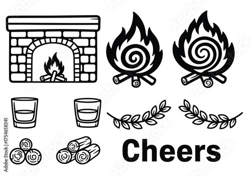 Enjoying Drinks and Cheers with Friends in a Warm Atmosphere