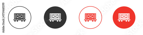 Train cargo icon. pictogram sign for Ui UX