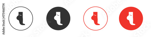 Tiptoe feet icon. pictogram sign for Ui UX