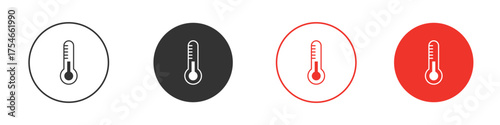 Thermometer icon. pictogram sign for Ui UX