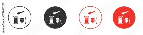 Tea infuser icon. pictogram sign for Ui UX