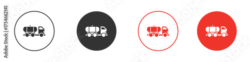 Tank truck icon. pictogram sign for Ui UX