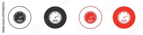 Speedometer icon. pictogram sign for Ui UX