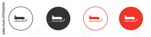 Sled icon. pictogram sign for Ui UX