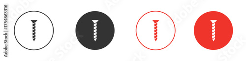 Screw icon. pictogram sign for Ui UX