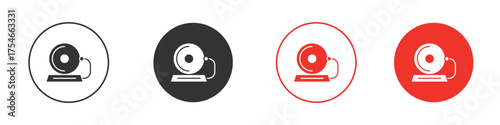 School bell icon. pictogram sign for Ui UX