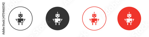 Robot icon. pictogram sign for Ui UX