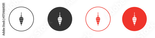 Plumb bob icon. pictogram sign for Ui UX