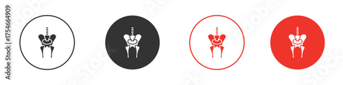 Pelvis icon. pictogram sign for Ui UX
