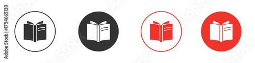 open book icon. pictogram sign for Ui UX