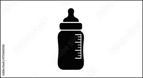 Baby Bottle Icon Essential Feeding Equipment for Infants.