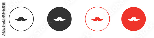 Moustache icon. pictogram sign for Ui UX