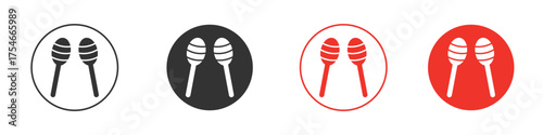 Maracas icon. pictogram sign for Ui UX