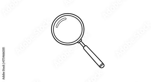 Magnifying glass icon for search and discovery.
