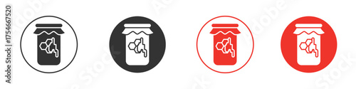 Honey jar icon. pictogram sign for Ui UX