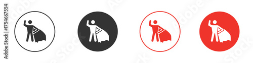 Hero icon. pictogram sign for Ui UX